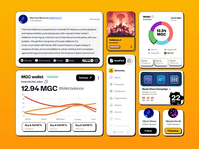 GAMERSPEDIA | Game WIKI ai blog brutalism card crypto game gamer graphic design magazine modern ui neo brutalism playstation token ui ui design ux ux design videogame wiki xbox