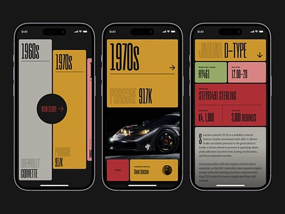 Race Cars App Concept automotive bmw car clean concept creative design driver inspiration interface ios mobile app porche truck typo typography ui ux