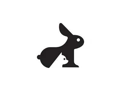 Rabbit And Cat animal brand identity branding cat logo logo design logo designer minimalistic rabbit