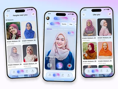 Ai Dating Mobile App - UI/UX Design ai ai app ai app design ai dating app ai dating mobile app best app best app design dating dating app dating website design ios mobile mobile app design mobile app ui redesign shasanko creations social media app ui ux