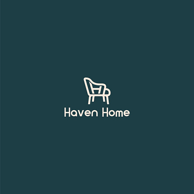 Haven Home Logo – Modern H Monogram & Chair Icon brand identity branding chair design design logo flat graphic design home icon illustration logo logo design logos logotype minimal minimalist modern logo monogram ui unique