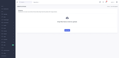 File Upload Form – Clean Dashboard UI Design design typography ui ux webdesign