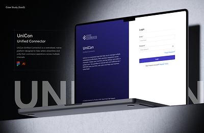 Unicon (Unified Connector) all in one branding connector creative agency design graphic design illustration integration invetory marketplace order manage user experience ux design warehouse mapping