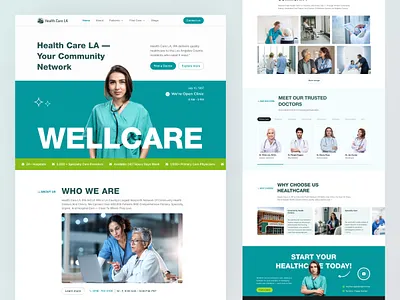 Healthcare Website Design bolddesign figmadesign heallthwebsite healthcare medicare minimaldesign uidesign uiux wellcare wellness