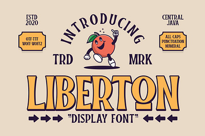 LIBERTON Display classic classic font display garage font label product label vintage liberton display retro font sans serif slab serif typeface vintage vintage font