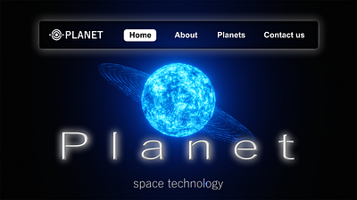 Planet - web design 3D animation - 3d 3d animation 3danimation homepage web design web site webdesign website