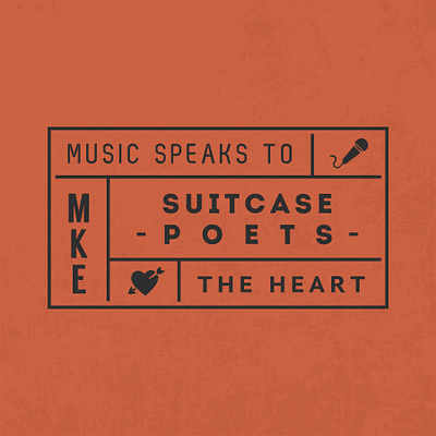 Suitcase Poets Logo Ideas design layout logo