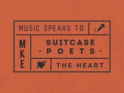 Suitcase Poets Logo Ideas design layout logo