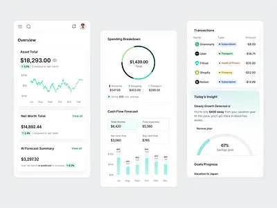 Quantro - AI Finance Mobile Responsive ai ai agent artificial intelligence b2b clean dipa inhouse finance fintech investment minimalist mobile mobile responsive modern design product design saas startup wealth