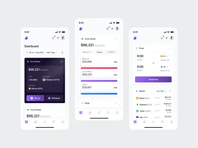 NexChange - Crypto Mobile Responsive b2b blockchain clean crypto cryptocurrency dipa inhouse mobile mobile responsive modern design portfolio product design saas startup