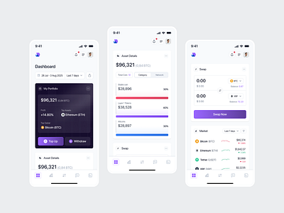 NexChange - Crypto Mobile Responsive b2b blockchain clean crypto cryptocurrency dipa inhouse mobile mobile responsive modern design portfolio product design saas startup