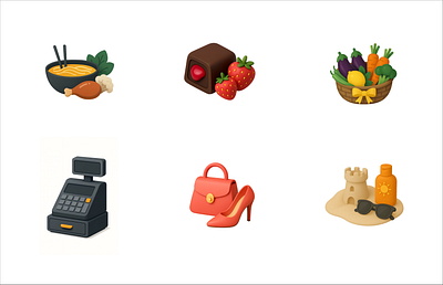 Custom AI Generated Airbnb Style Icons ai airbnb chatgpt cute icons illustration logo ui