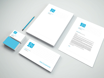 EMZE: Logotype and Stationery Design. identity design illustrator indesign layout design print production typography