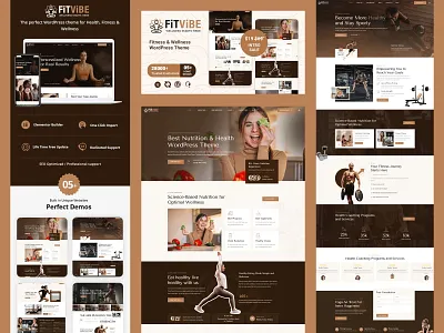 Fitvibe – Fitness & Wellness WordPress Theme! 🏋️‍♂️✨ fitnesswebsite fitvibe wellnessdesign wordpresstheme