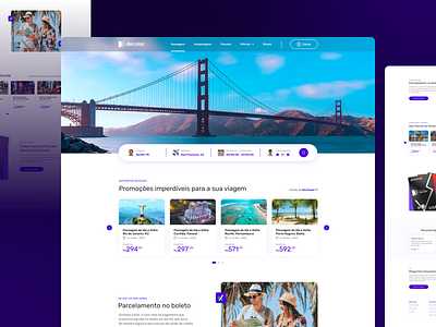 Decolar - Landing Page decolar prototype redesign travel ui