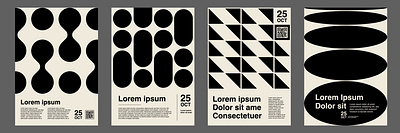 Abstract Poster Designs abstract geometric shape graphic design layout poster template vector