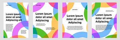 Colorful Poster Designs colorful graphic design layout poster template vector