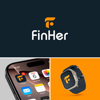 Finher Logo and Branding brand design brand kit branding graphic design logo logo design ui