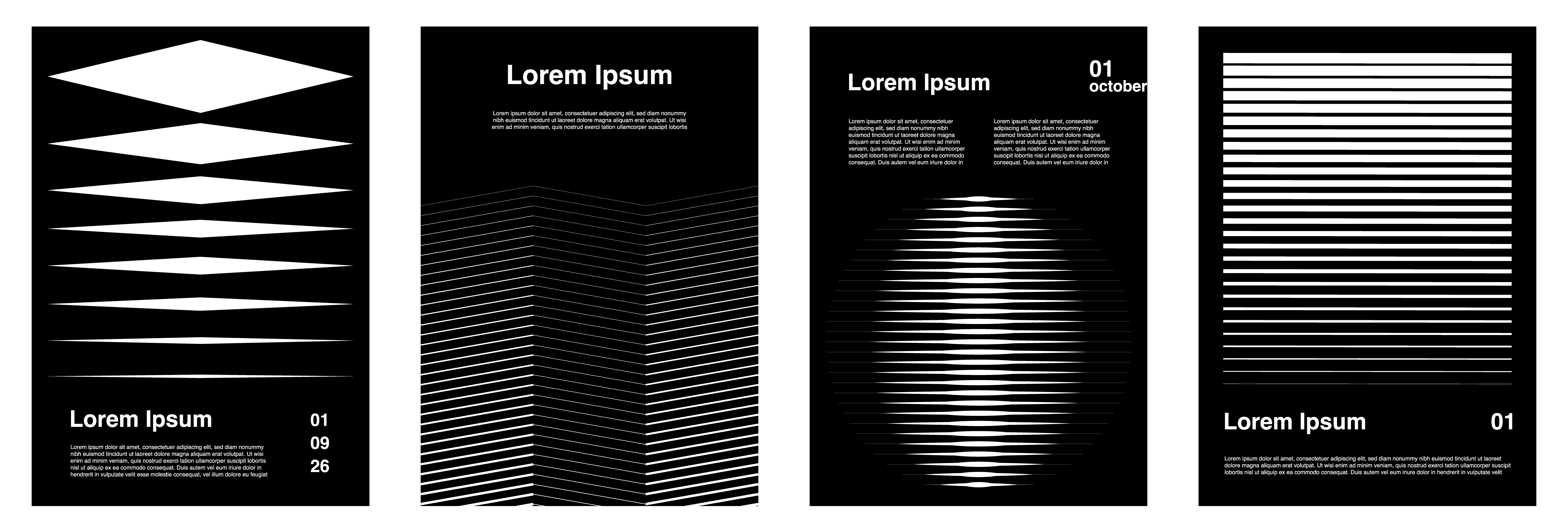 Abstract Modern Poster Designs abstract futurist geometric graphic design layout modern poster set template vector