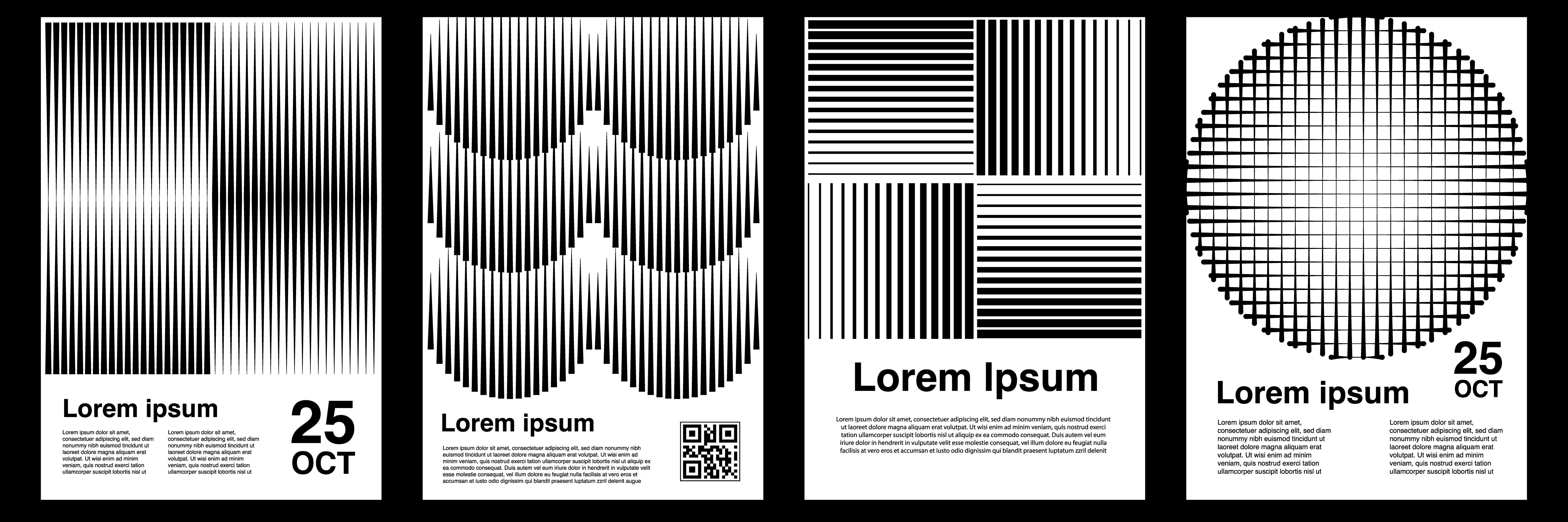 Modern Poster Design abstract futuristic geometric graphic design layout modern poster template