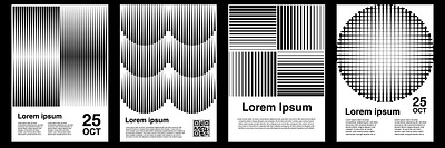 Modern Poster Design abstract futuristic geometric graphic design layout modern poster template