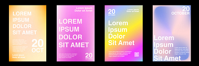 Gradient Poster Design background colorful gradient graphic design layout modern poster template
