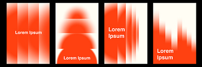 Gradient Poster Designs gradient graphic design layout poster red template