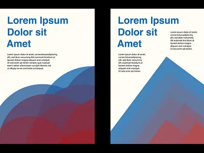 Abstract Poster Design geometric gradient layout poster shape template