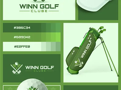 Winn Golf Club Brand Guidelines branding business design graphic design illustration logo minimalist typography vector