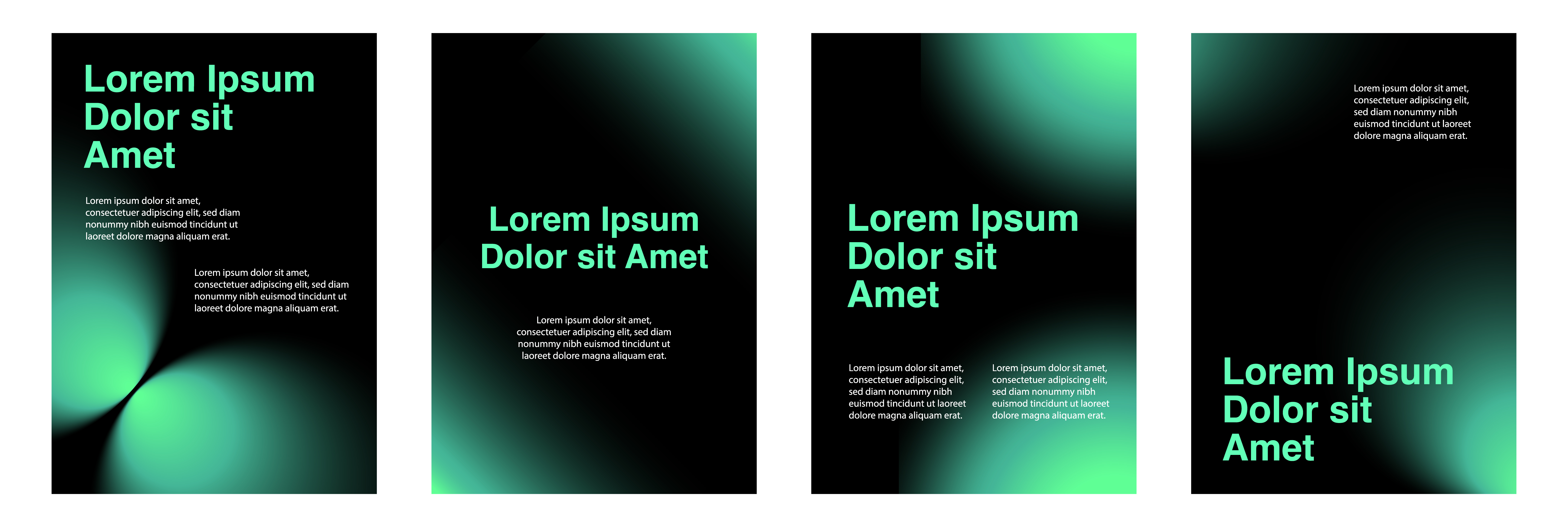 Modern Poster Designs cover gradient layout magazine modern poster template vector
