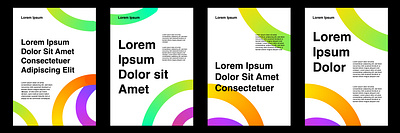 Colorful Poster Designs banner bright colorful graphic design layout modern poster template