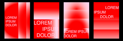 Elegant Poster Designs cover elegant gradient graphic design magazine poster red