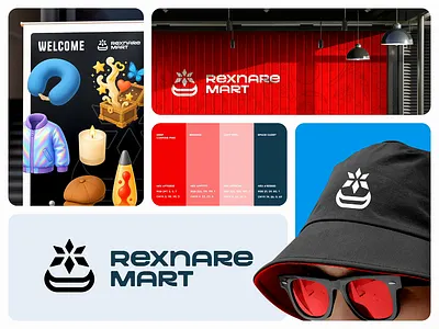 Rexnare Mart ✦ Minimal Logo Design brand brand identity brand mark branding clean creative design graphic design illustration logo mart logo pixeliota