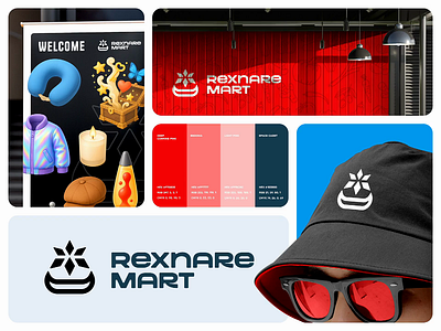 Rexnare Mart ✦ Minimal Logo Design brand brand identity brand mark branding clean creative design graphic design illustration logo mart logo pixeliota