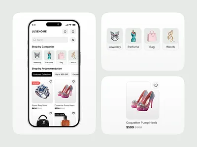 Ecommerce App ai ecommerce app design app buy cart catalog clean design e commerce app ecommerce ecommerce app ecommerce store listing online shop app product ui ux