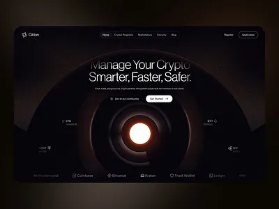 Cikton: Crypto Website alif app bitcoin buy clean crypto design future home landing page modern page reza sell ui ui ux design ux web web design website