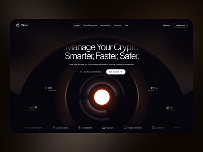 Cikton: Crypto Website alif app bitcoin buy clean crypto design future home landing page modern page reza sell ui ui ux design ux web web design website