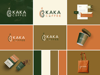 Coffee Shop Logo | Cafe logo | Coffee Bean Logo Design barnd guidelines barnd kit brand book brand identity branding business logo cafe logo coffee logo design gradeint iconic identity illustration k letter logo kaka coffee logo logo design modern mr coffee