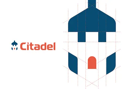 Brandmark Construction: Citadel Electric backup badge design branding castle contractor electrician electricity emblem house icon design identity logo logo designer plug power rampart security solar technology window