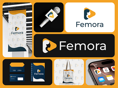 Femora Brand Identity Concept abstract app icon brand identity branding design identity logo designer modern