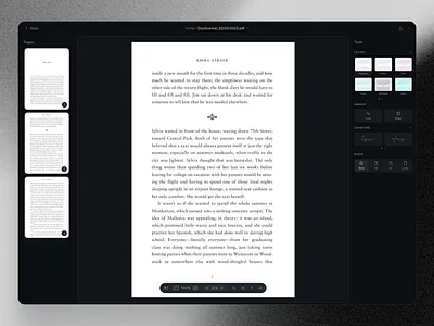 Editor — Docscan dark documents editor editor graphic design interface product toolbar ui ux web website