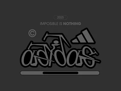 Adidas adidas branding creative design graphic design idendity lettering logo logotype minimal typo typography