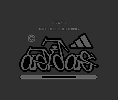 Adidas adidas branding creative design graphic design idendity lettering logo logotype minimal typo typography