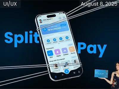 Splitpay -Buy Now Pay Later (BNPL) | FinTech Mobile App app bnpl buynowpaylater ecommerce app finance fintech mobile app payment ui uiux