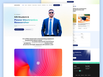 MS Students - Personal Portfolio Website figma graphic design ms student personal personal portfolio website portfolio portfolio website design student portfolio ui ui design ui inspiration ux website website design