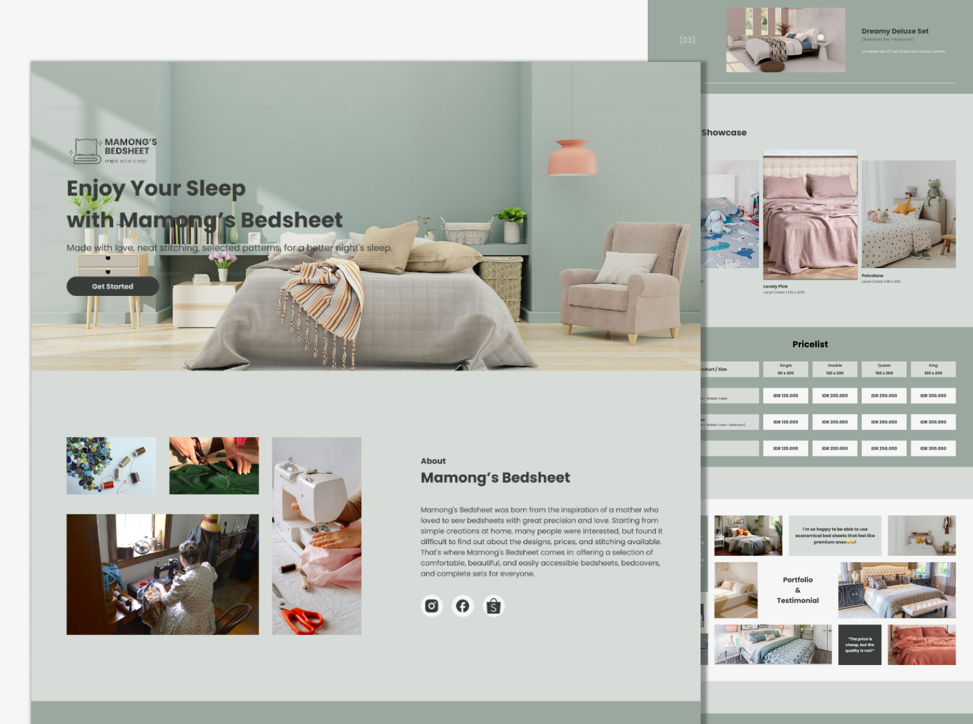 Example of Landing Page UI Design In Figma