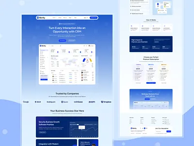 SaaS Web Landing Page admin dashboard landing saas saas dashboard web page website