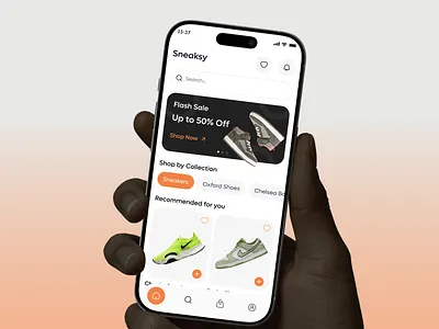 Sneaksy | E-commerce App | Mobile UI | Shopping app app ui b2c branding cart design ecommerceui mobile design mobile ux mobileproductdesign online shop onlinefashion product design shoppingapp startup store ui ui ux ui ux design ux