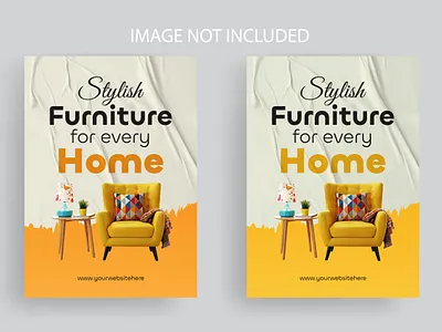 Furniture flyer design template 2page flyer flyer furniture post graphic design icons image poster