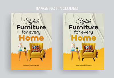 Furniture flyer design template 2page flyer flyer furniture post graphic design icons image poster